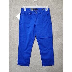 Calvin Klein Power Stretch Skinny Crop Jeans Womens 10 Blue Slim Fit NEW
